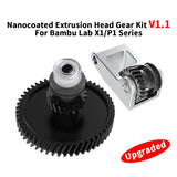 Upgrade Gear For Bambu Lab X1/P1P/P1S CNC POM Nanocoated Gear V1.1 Kit High-precision Integrated Design for Bambu 3D Printers