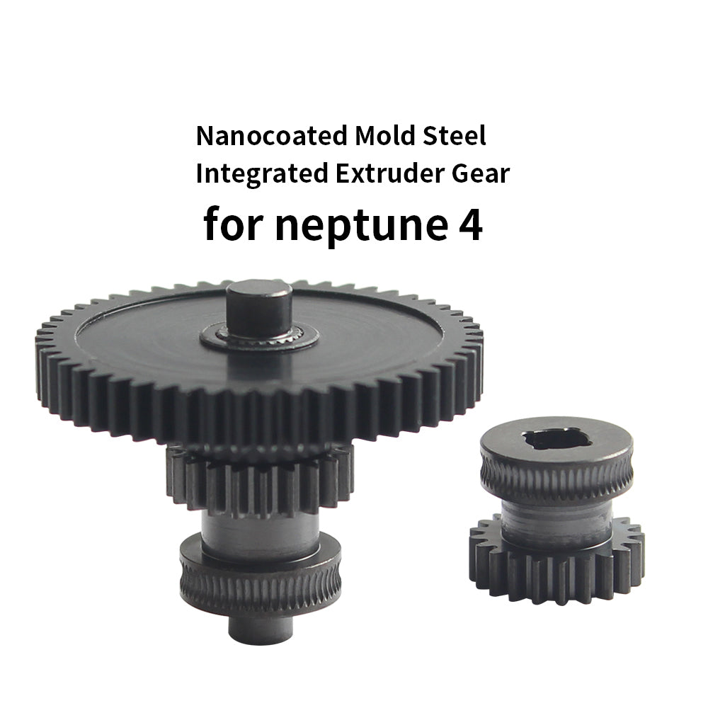 Nanocoated Mold Steel Integrated Extruder Gear For ELEGOO Neptune 4 /Pro/Plus/Max 3D Printer