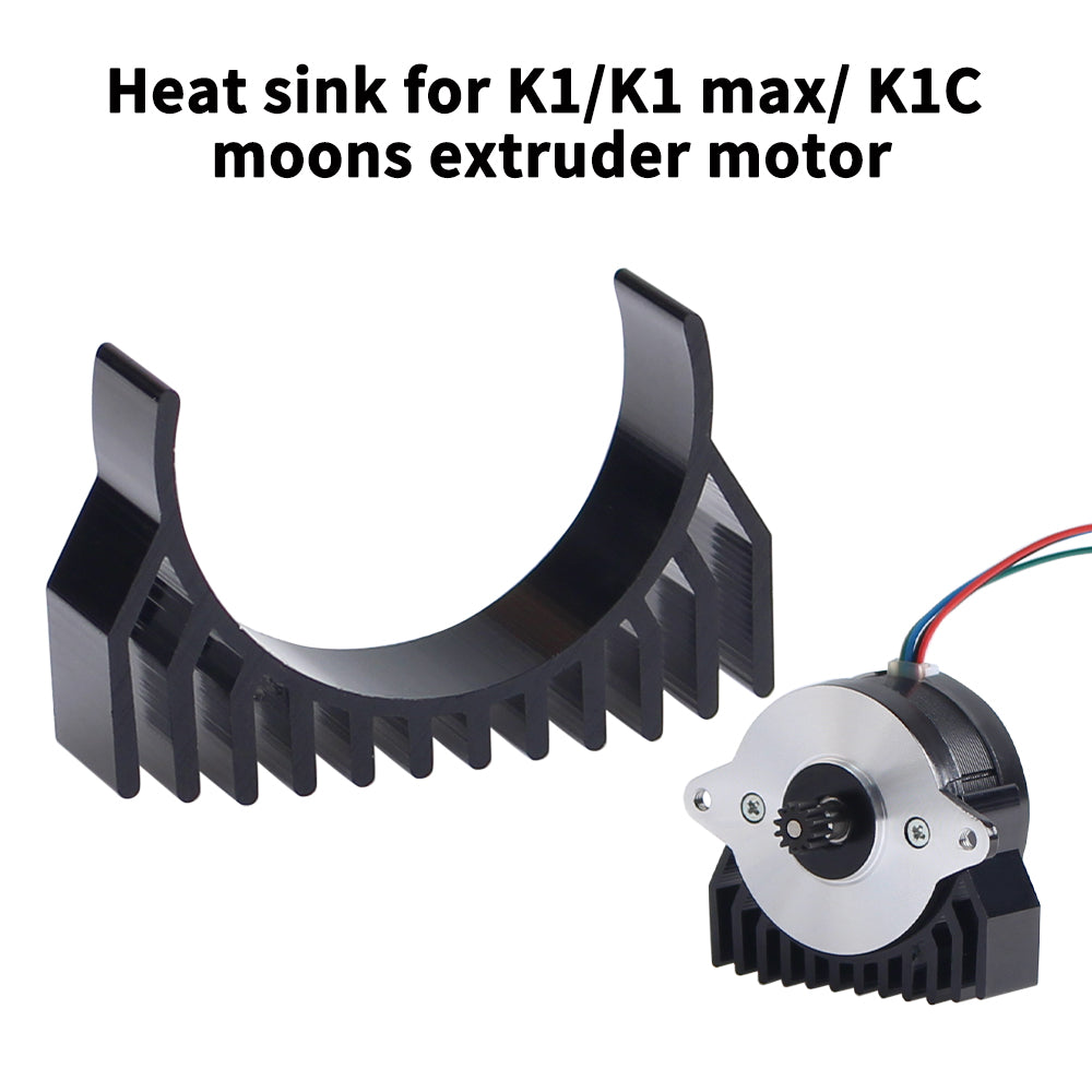 FSYETC Temperature Cooler Aluminum Heatsink Heat Sink Motor Cooling HEATSINK For Creality K1/K1 MAX 3D Printer Extruder Motor