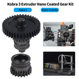 For Kobra3 Combo Extruder Nano Coated Gear Kit Hardened Steel Higher Precision One-piece Gear kit for Anycubic Kobra 3