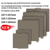 3D Printer Steel Sheet PEl Honeycomb Sheet PEI Build Plate For Bambu Lab Kit and Creality Series