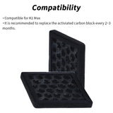 For Creality K1 MAX Activated Carbon Air Filter purifier Filter Replacement 3d Printer Part for K1 MAX