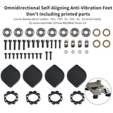 Omnidirectional Self-Aligning Anti Vibration Feet For 3D Printer Bambu lab kit / Creality kit/ Prusa/Voron