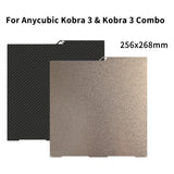 FYSETC Double Sided Textured PEI Build Plate 256X268MM PEI Sheet For Anycubic Kobra 3/Combo/ACE Pro Flexible Spring Steel Build Plate 3D Printer Accessories