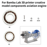 Aviation Engine Accessories for Bambu Lab 3D Printer Creative Model Components Office Electronics