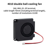 For Sovol SV07 3D Printer 4010/7025 Double Ball Cooling Fan DC 24V Dual Ball Bearing Brushless Fan for SV07 3D Printer