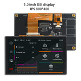 FYSETC Raspberry Pi 5 inch DSI Touch Screen MIPI LCD V1.1 5 inch LCD Touch Screen 800 X 480 DSI Display IPS Working With Raspberry Pi5/4B/CM4/3B+/3A+/3B/CM3/CM3+/2B/B+/A+