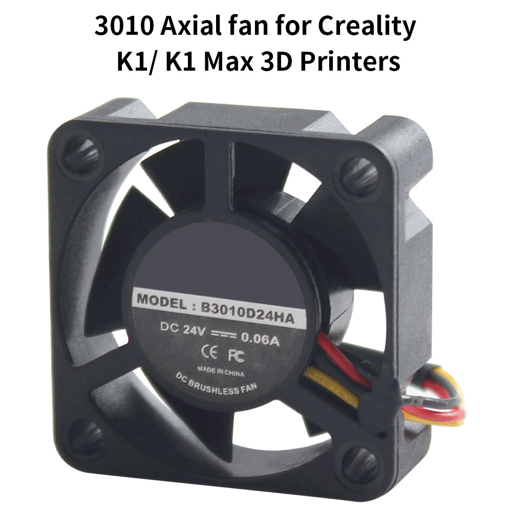 3D Printer Fan 3010 Axial Fan and 4020 Blower Fan and 6015 Hydraulic Fan 24V For Creality K1/K1 Max 3D Printer