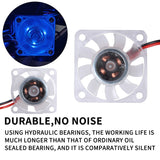 Luminous hydraulic bearing fan 12V/24V 2510/3010/4010 LED Light Silent Hydraulic Bearing Fan Cooler Heatsink For 3D Printer