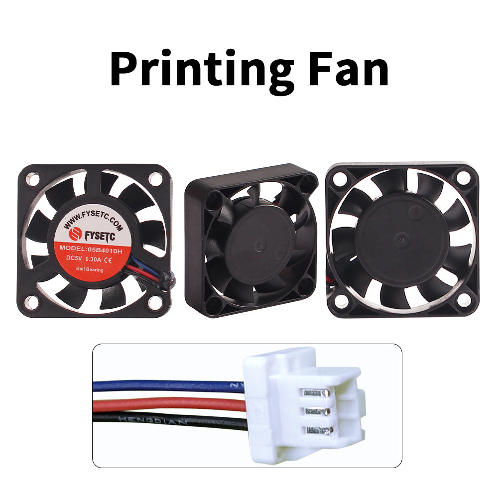 For Prusa MK4/XL 4010 5010 Fan Turbo Blower Fan Double Ball 5V DC Fans ...