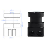 Voron BambuLab Hotend Mount Adapter To V6 Hotend Upgraded Aluminum CNC Kit for Voron 2.4 Trident Stealthburner Bambulab Hot End