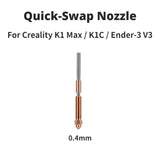 For Creality K1C K1 Max Ender-3 V3 Unicorn Quick-Swap 0.4mm Nozzle Kit High Temperature Resistance High Follow Upgraded Hotend