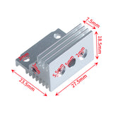 For Creality K1/K1 MAX/K1C Heat Sink All-Metal Radiator K1 Series Radiator Metal Heat Sink 3D Printer Parts