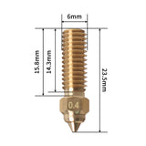 For SV07 Extruder Hotend Heating Block Kit High Quality Brass Nozzle High Temperature Resistant Kit For Sovol SV07 3D Printer