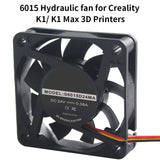 3D Printer Fan 3010 Axial Fan and 4020 Blower Fan and 6015 Hydraulic Fan 24V For Creality K1/K1 Max 3D Printer