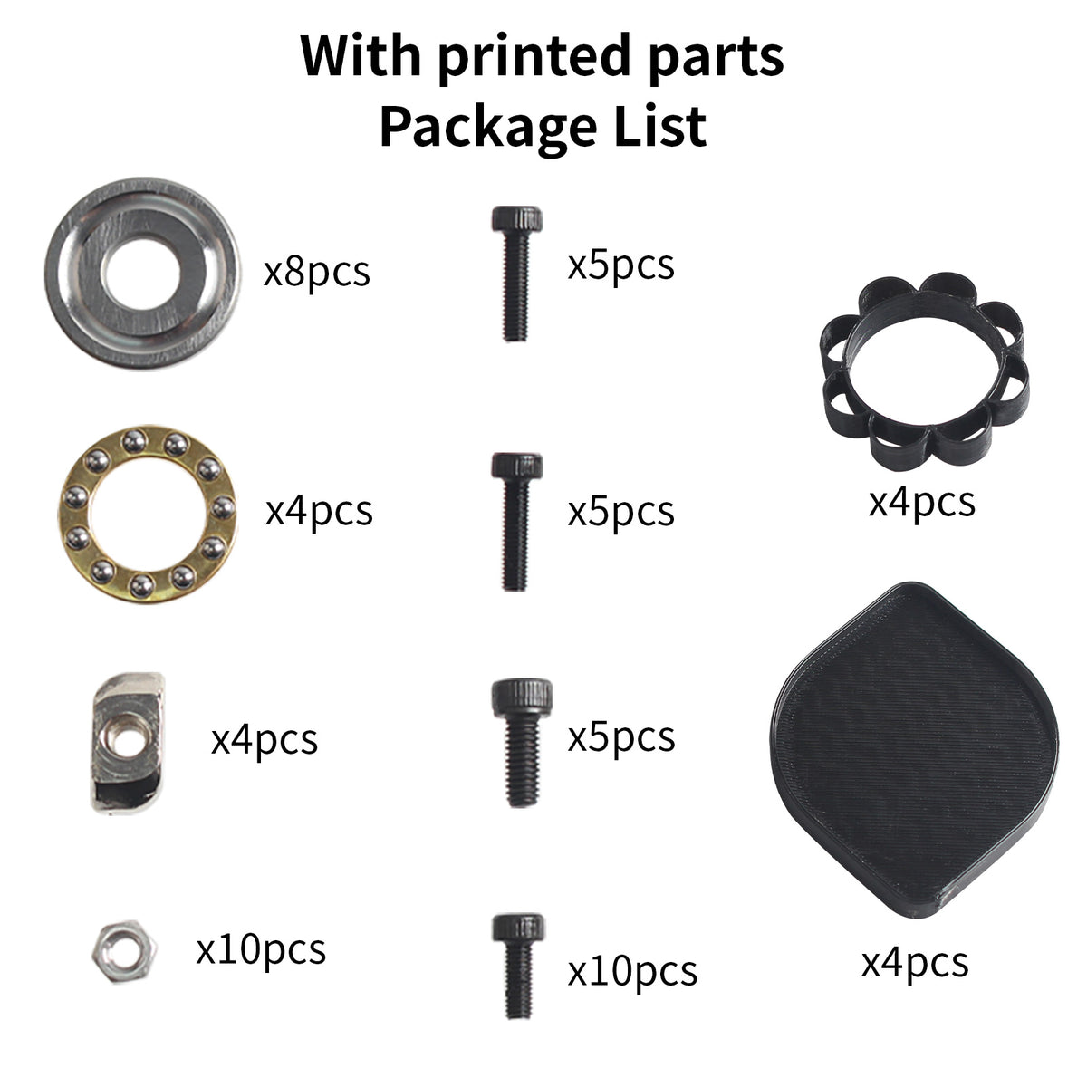 Omnidirectional Self-Aligning Anti Vibration Feet For 3D Printer Bambu lab kit / Creality kit/ Prusa/Voron