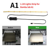 For Bambu Lab A1/A1 MINI Led Light Strip Ra95 Fill Light 24V LED&nbsp;Super Bright Bamboo A1/A1 mini 3D Printer Accessories